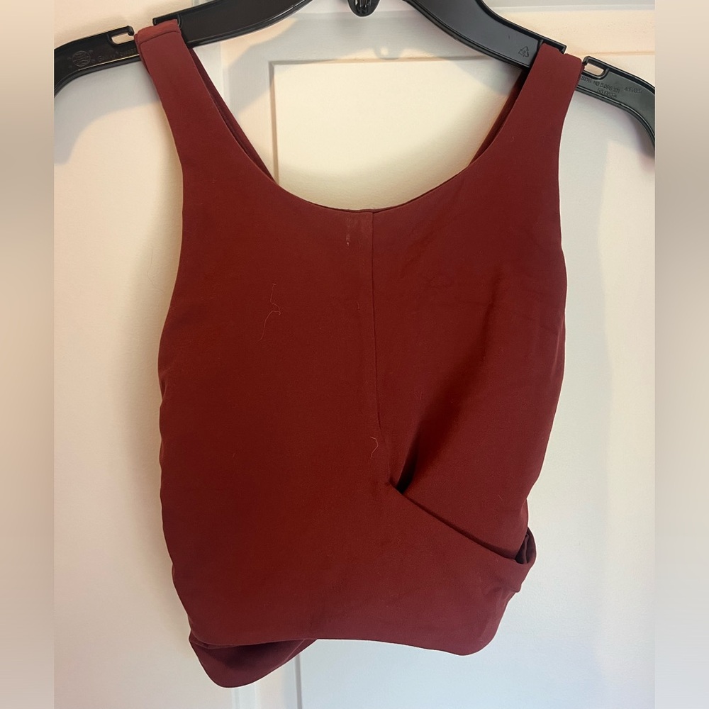 Lulu lemon criss cross crop tank